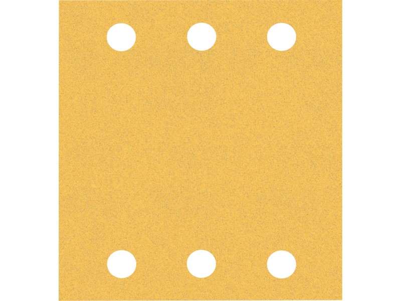 Brusni papir EXPERT C470 z 6 luknjami za vibracijske brusilnike, Dimenzije: 115x107mm, Zrnatost: 120, 2608901657